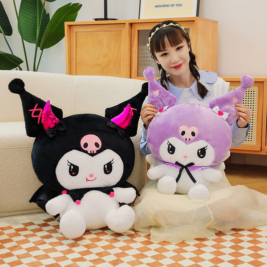Cute Angel Kuromi Doll Devil Melody Plush Toy Children's Rag Doll Bed Pillow Gift