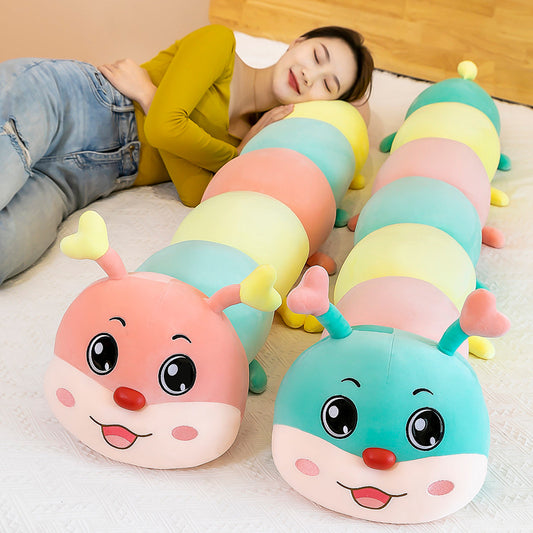 Love Caterpillar Doll Long Pillow New Children's Plush Toy Leg Doll Creative Gift